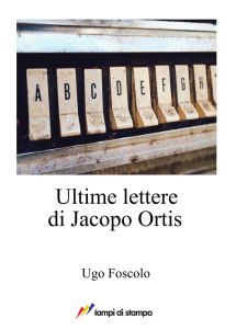 Ultime lettere di Jacopo Ortis